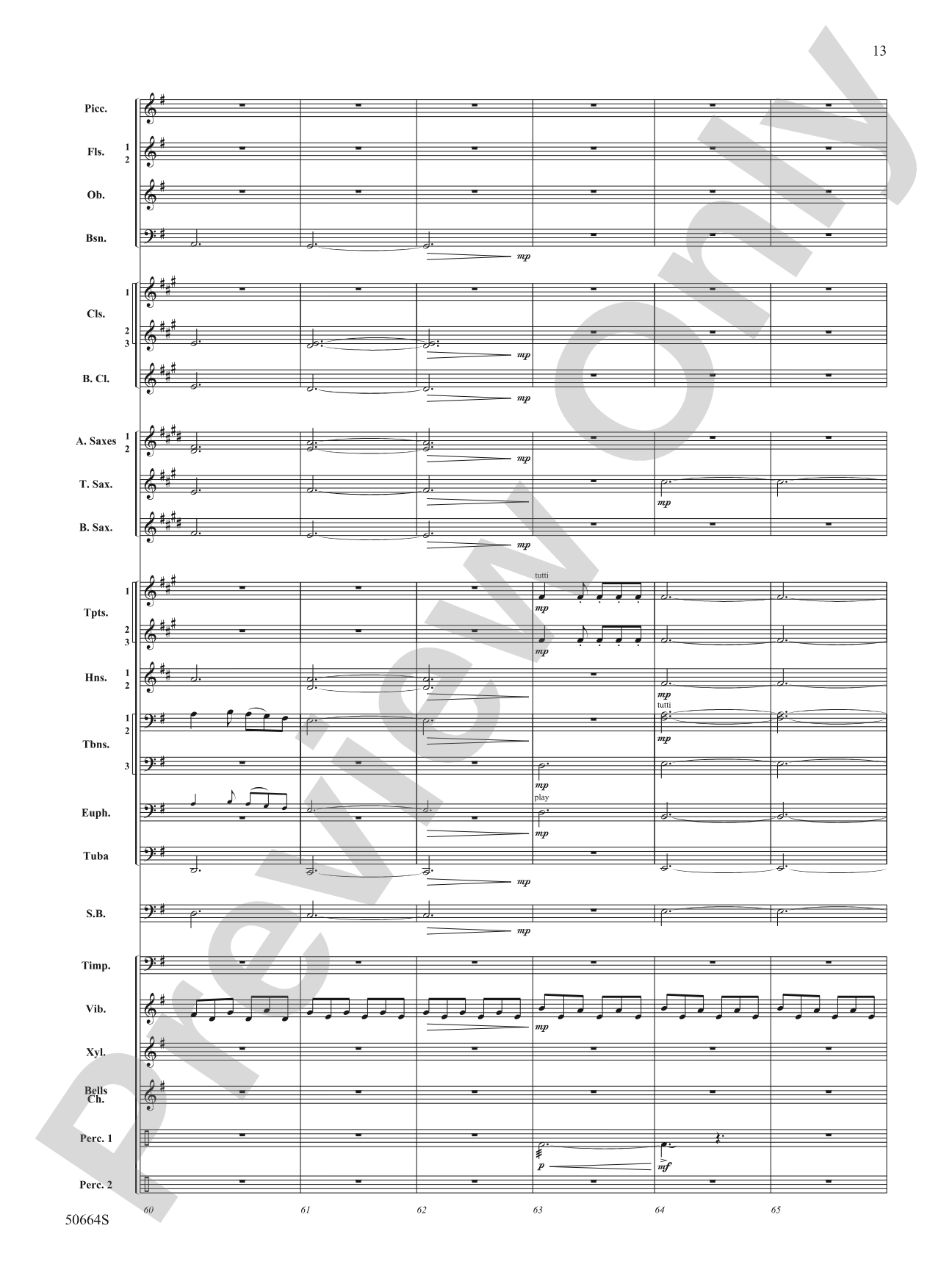 Orbital: Concert Band Conductor Score & Parts