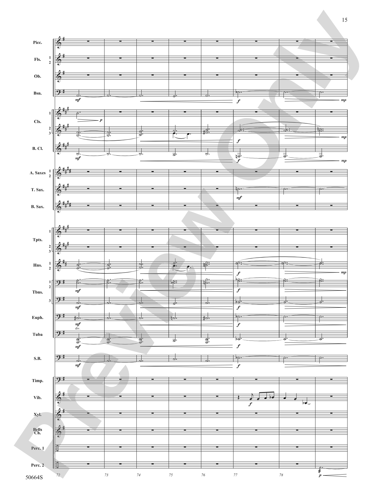 Orbital: Concert Band Conductor Score & Parts