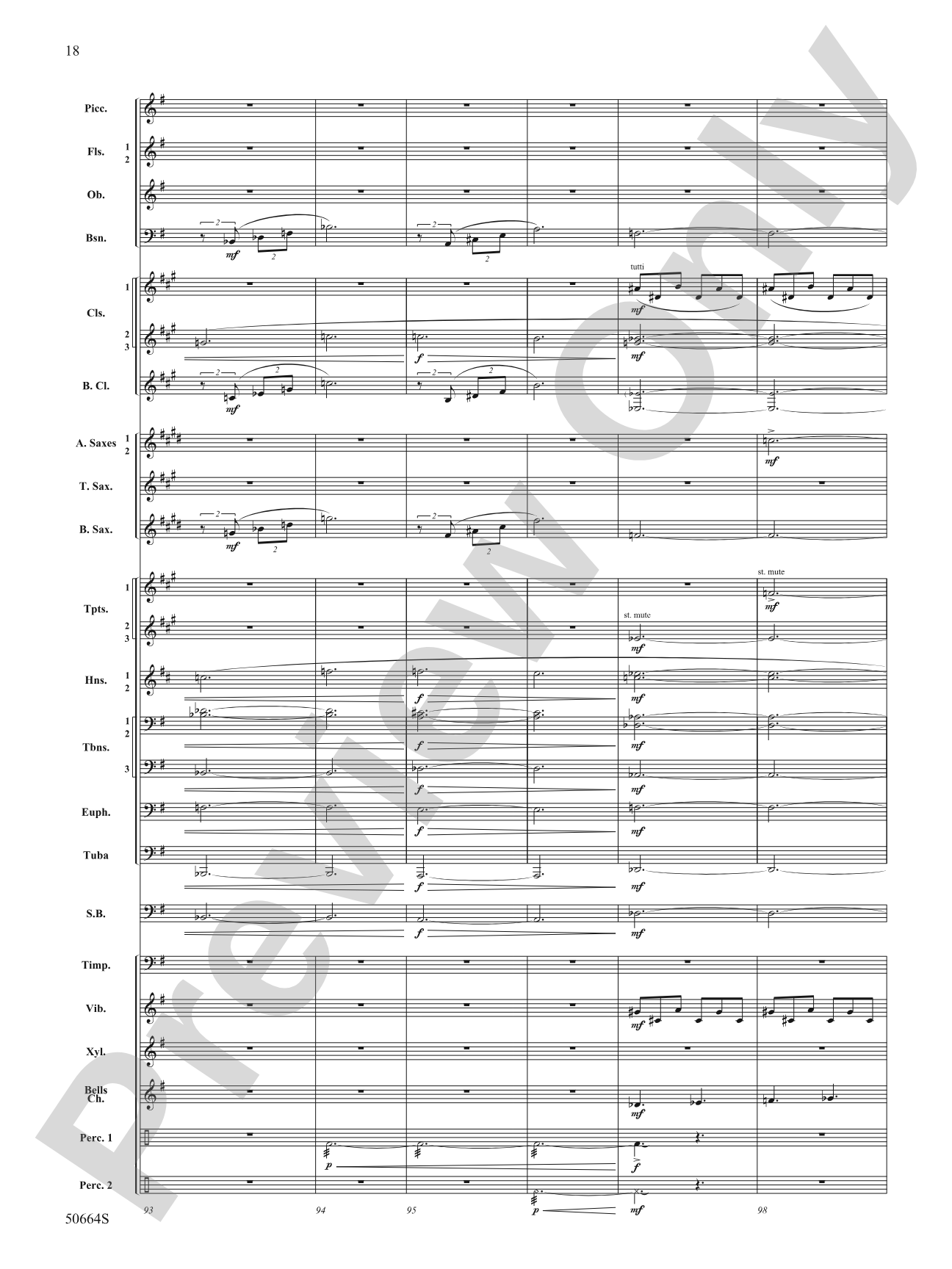 Orbital: Concert Band Conductor Score & Parts