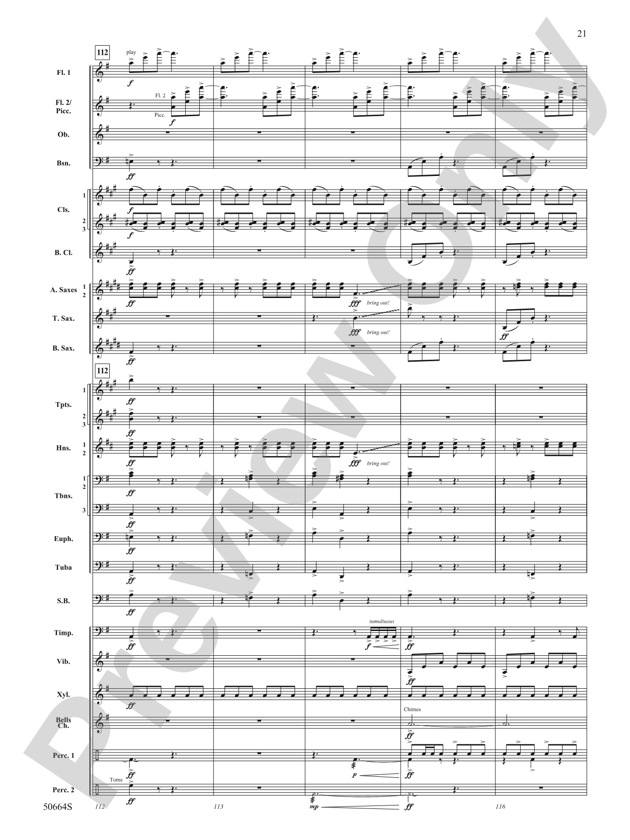 Orbital: Concert Band Conductor Score & Parts