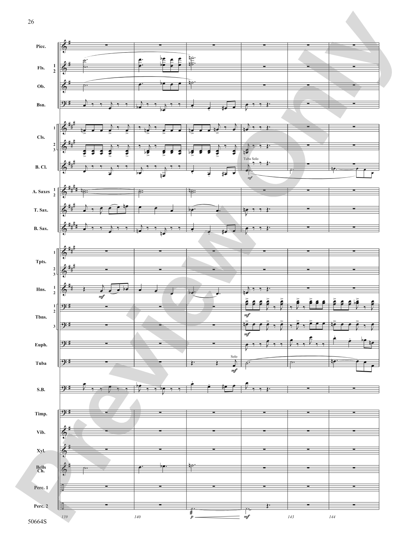 Orbital: Concert Band Conductor Score & Parts