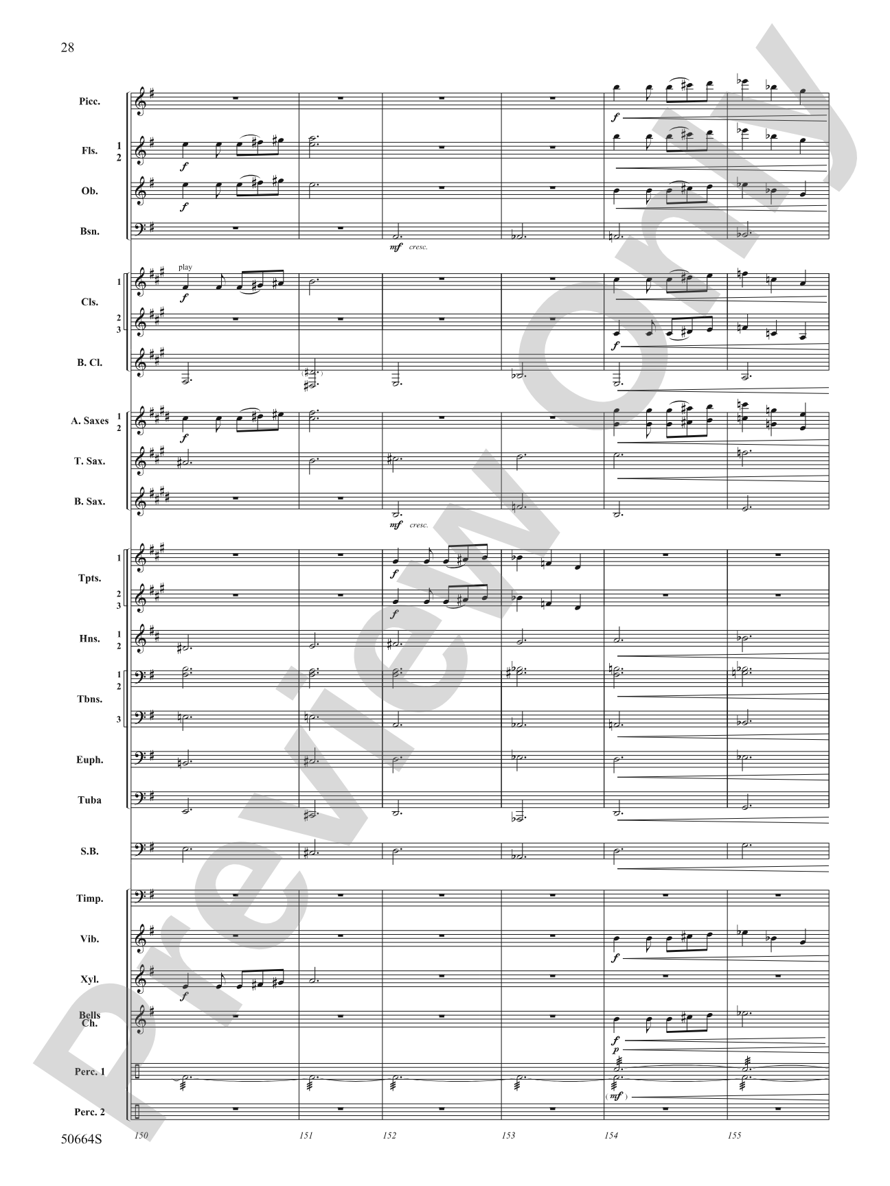 Orbital: Concert Band Conductor Score & Parts