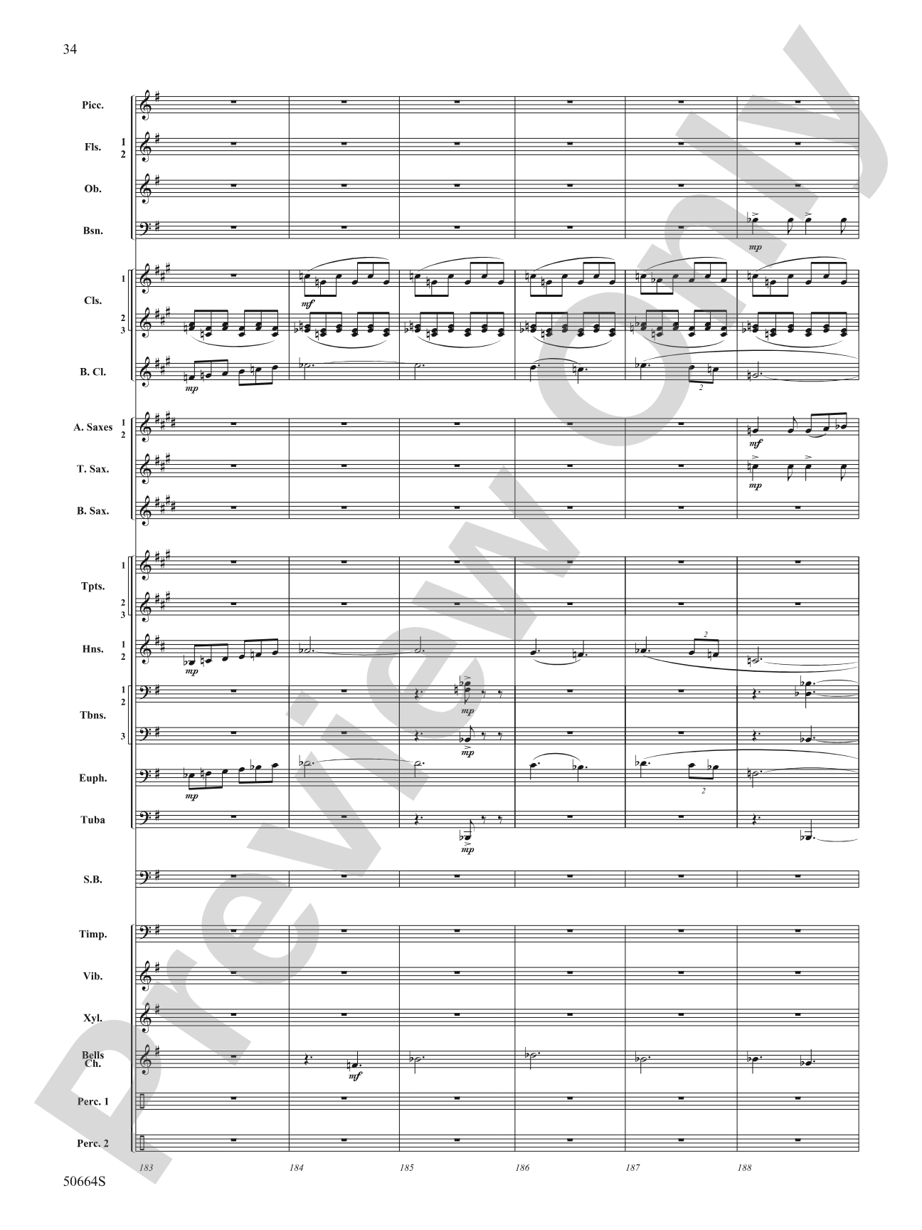 Orbital: Concert Band Conductor Score & Parts