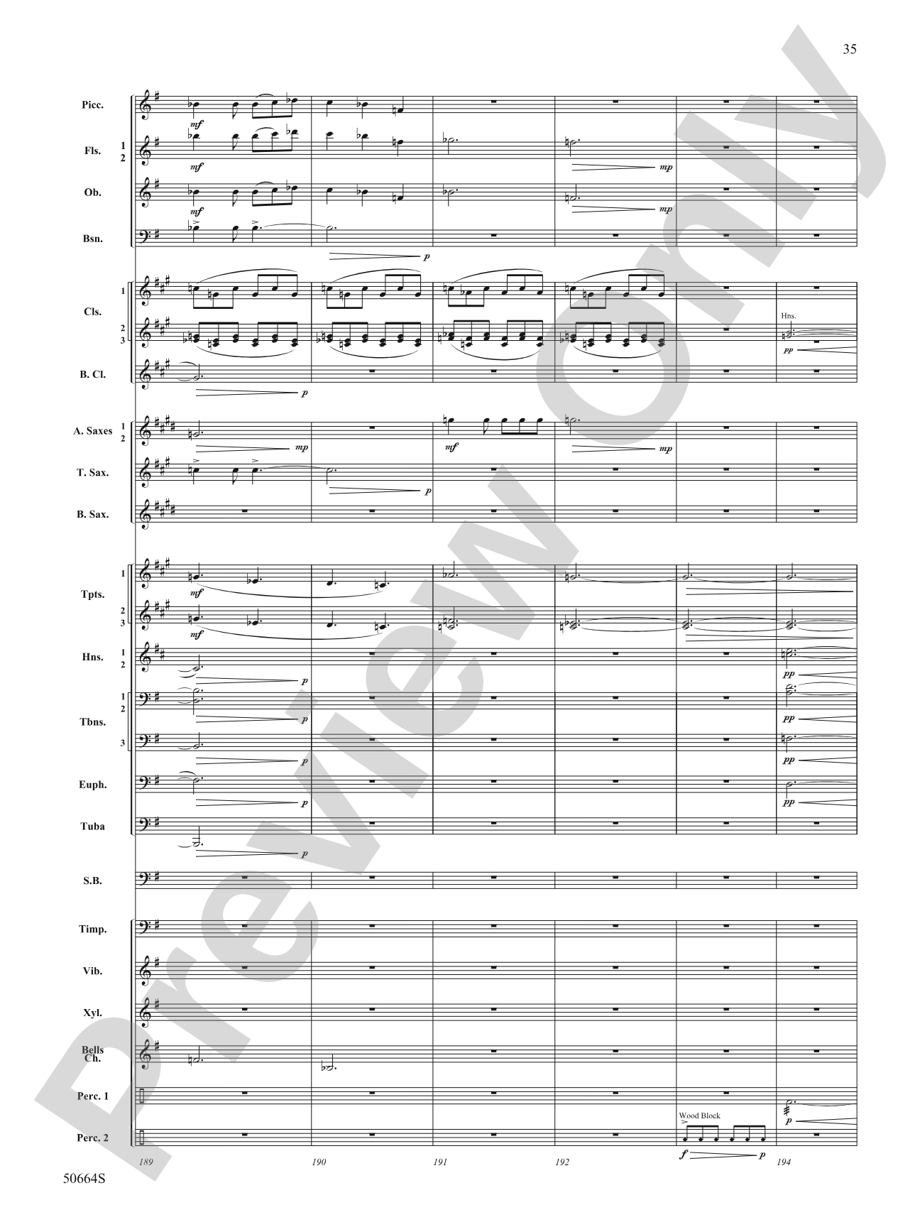 Orbital: Concert Band Conductor Score & Parts