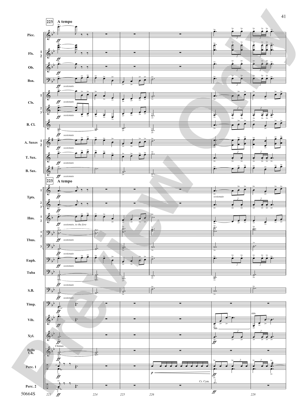 Orbital: Concert Band Conductor Score & Parts