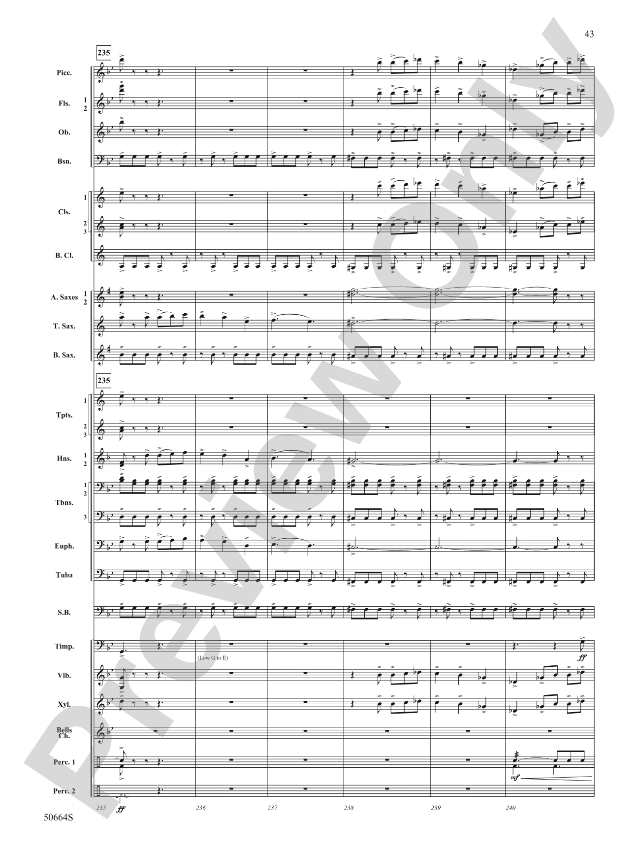 Orbital: Concert Band Conductor Score & Parts
