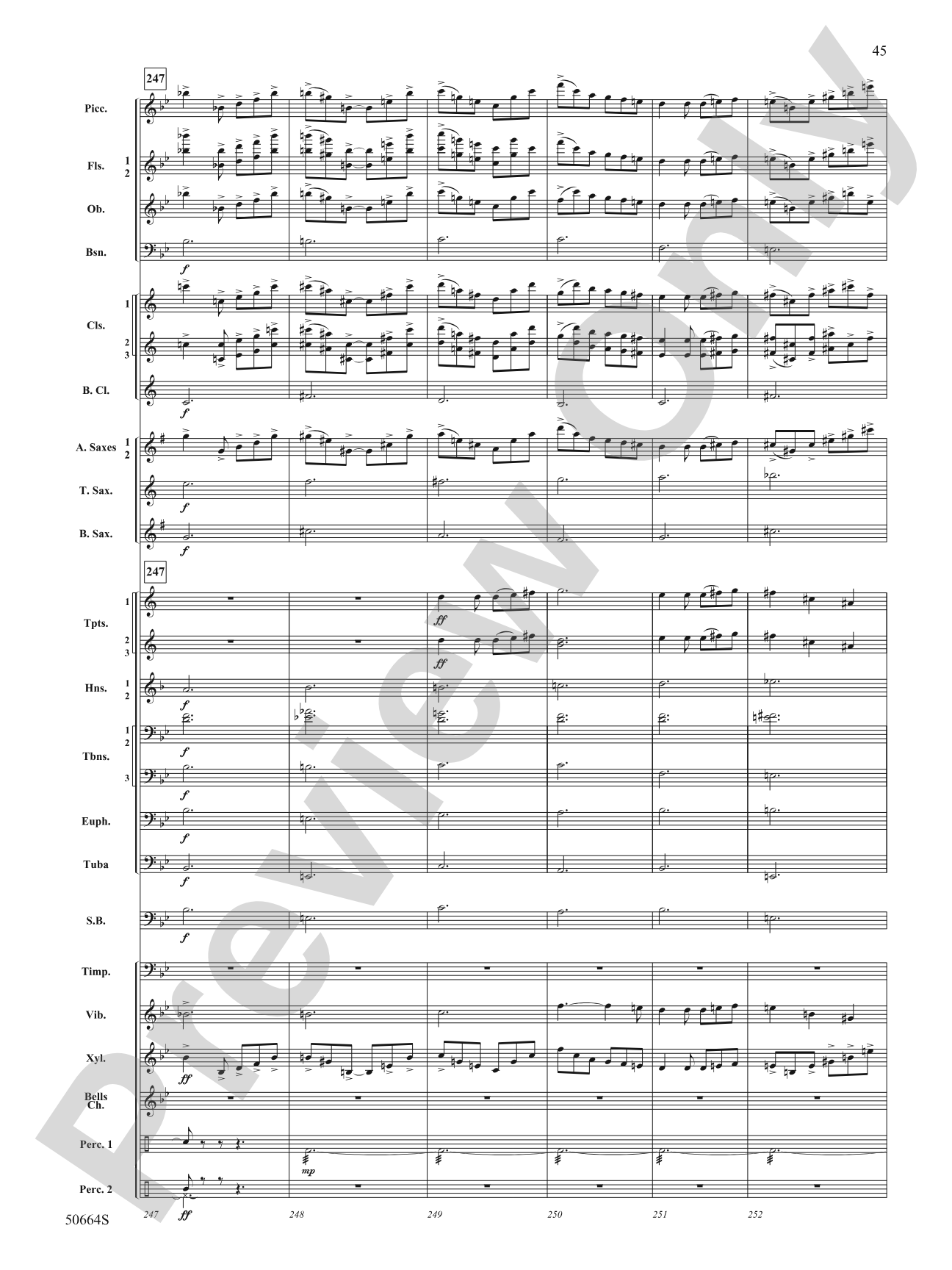 Orbital: Concert Band Conductor Score & Parts
