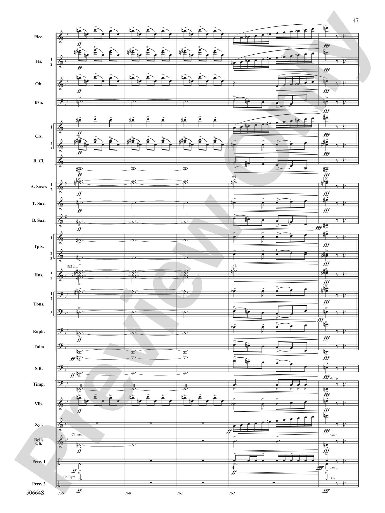Orbital: Concert Band Conductor Score & Parts