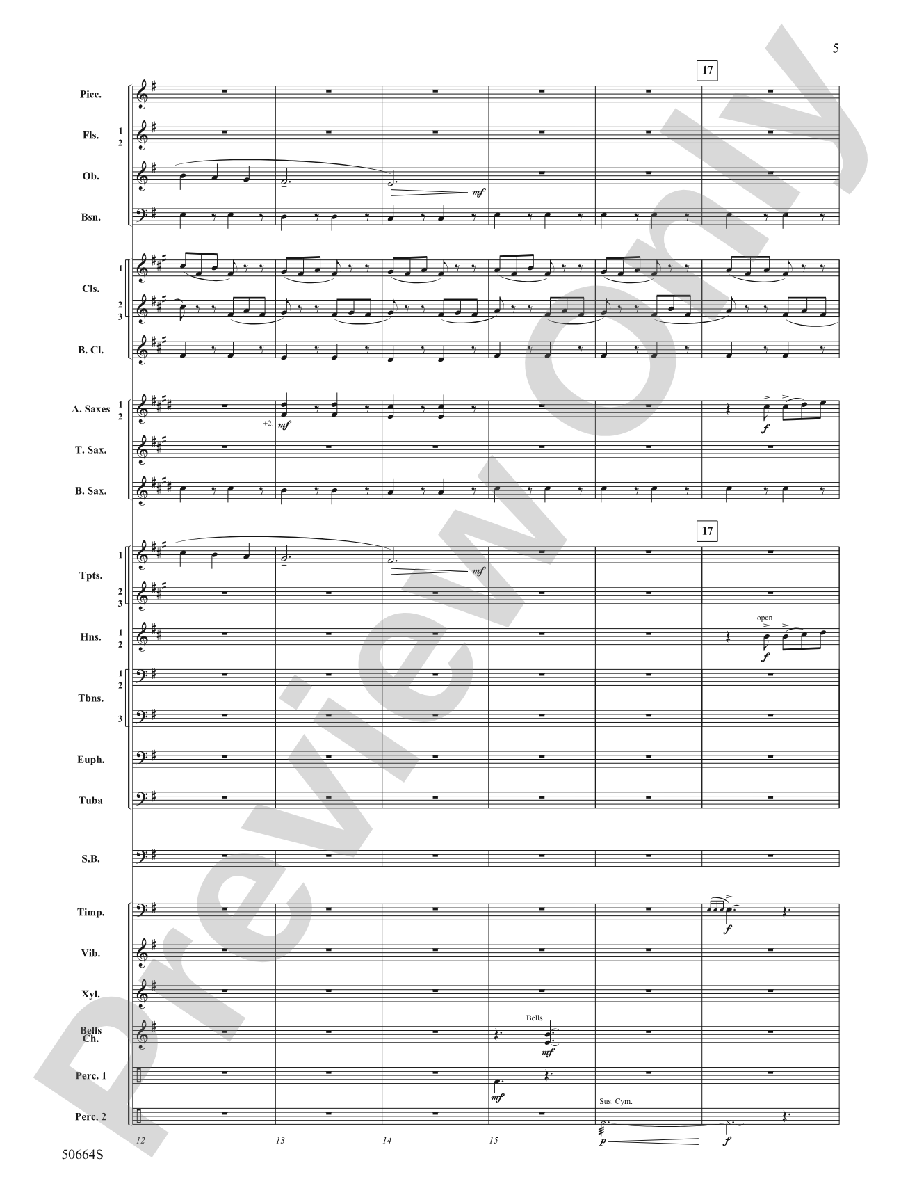 Orbital: Concert Band Conductor Score & Parts