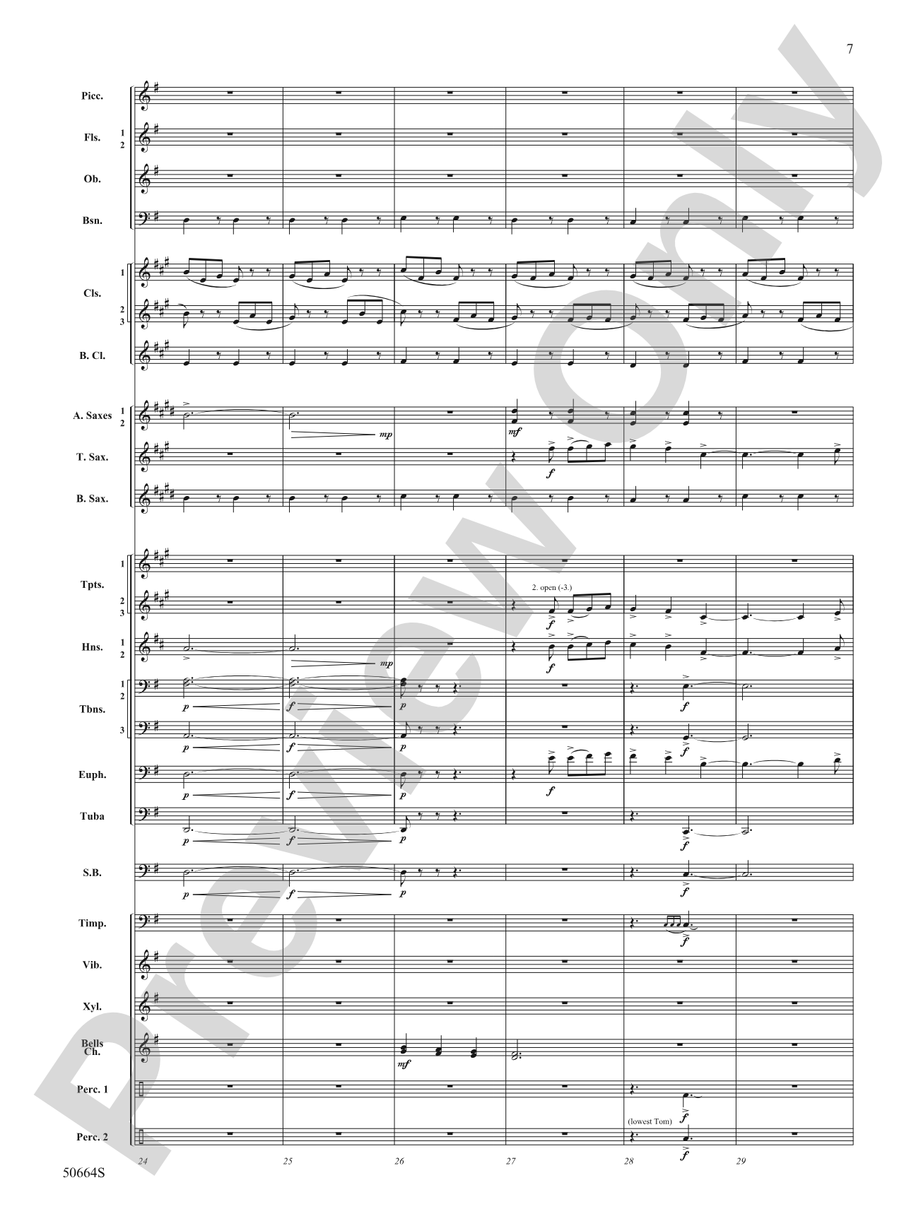 Orbital: Concert Band Conductor Score & Parts