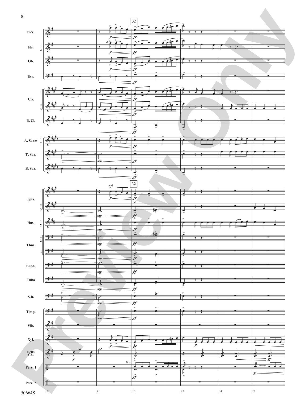 Orbital: Concert Band Conductor Score & Parts