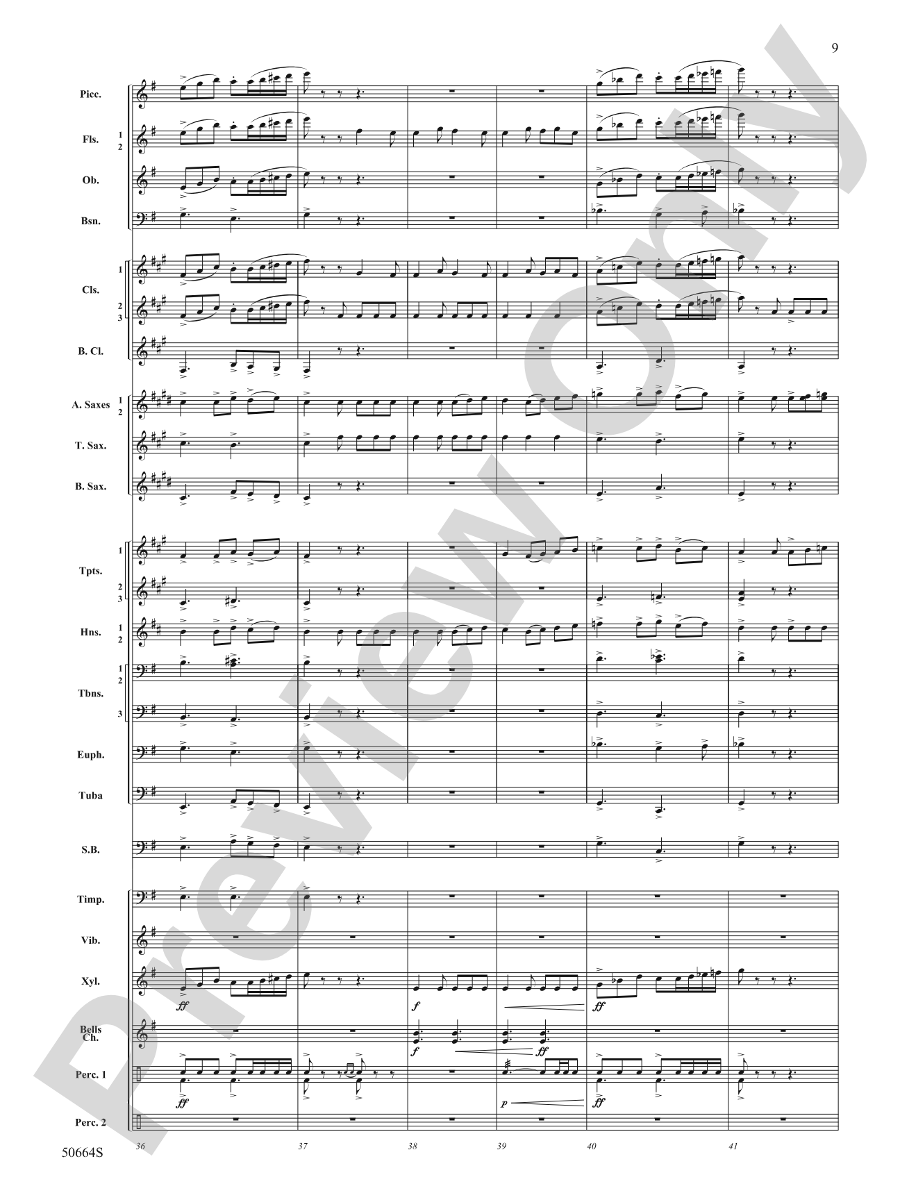 Orbital: Concert Band Conductor Score & Parts