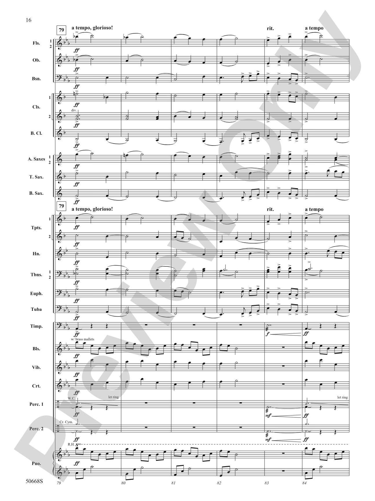A Life Worth Living: Concert Band Conductor Score & Parts