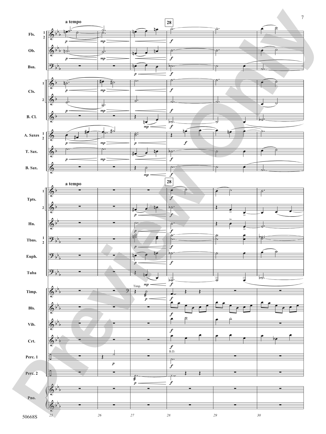 A Life Worth Living: Concert Band Conductor Score & Parts