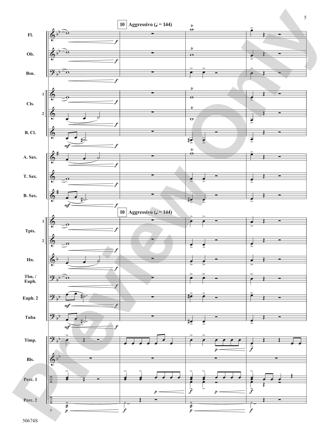 Time Lord: Concert Band Conductor Score & Parts