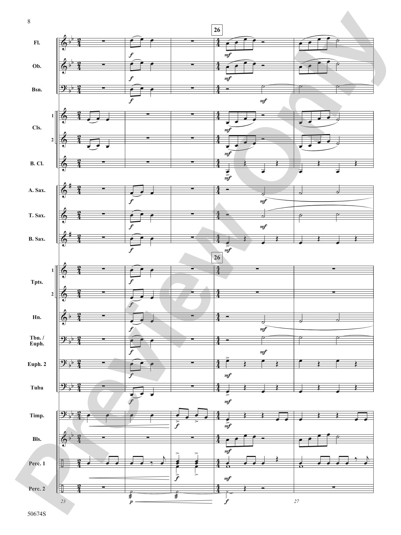 Time Lord: Concert Band Conductor Score & Parts