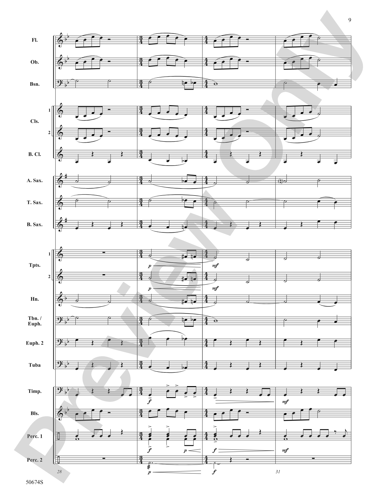 Time Lord: Concert Band Conductor Score & Parts
