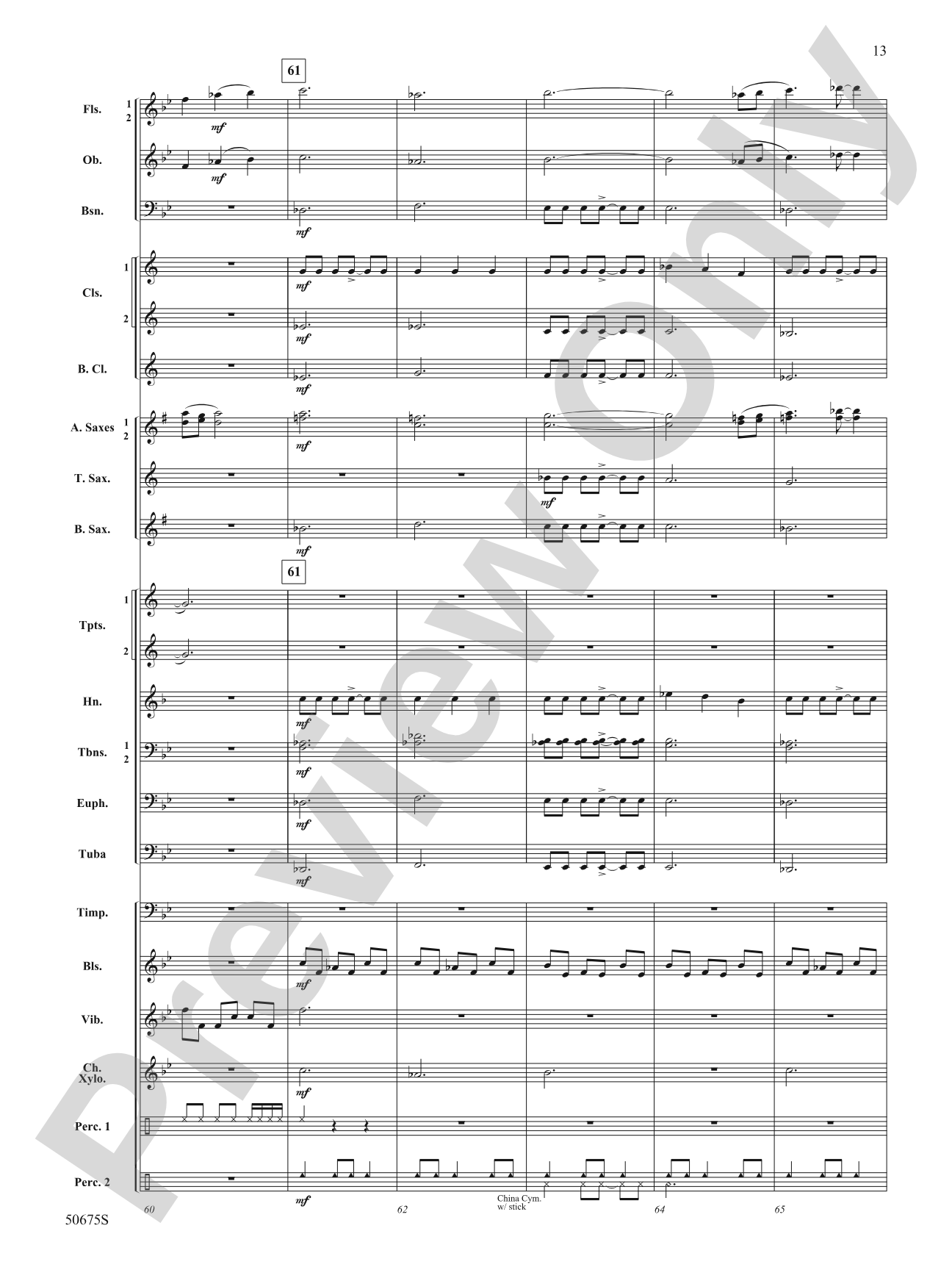 Emblazoned: Concert Band Conductor Score & Parts