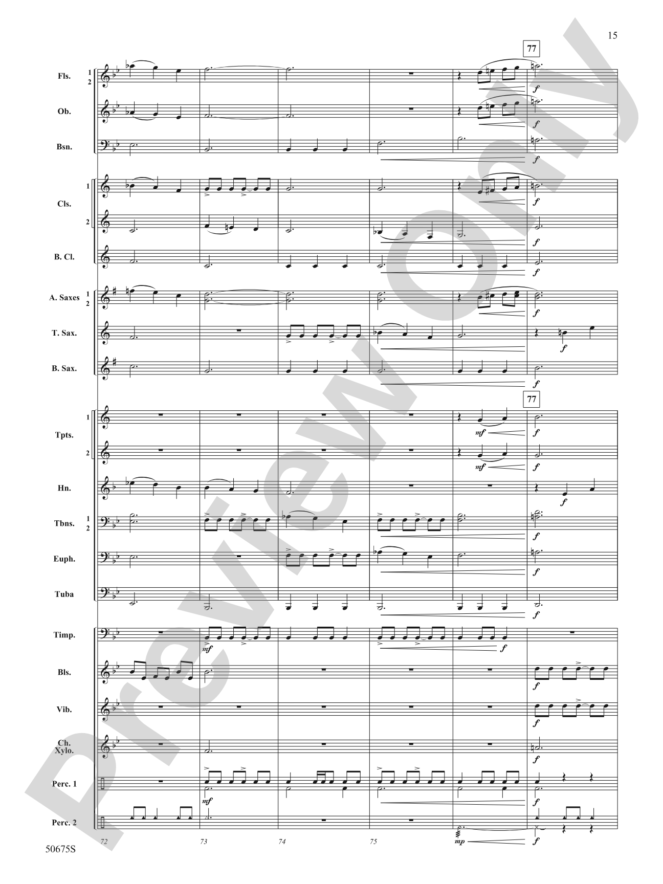 Emblazoned: Concert Band Conductor Score & Parts