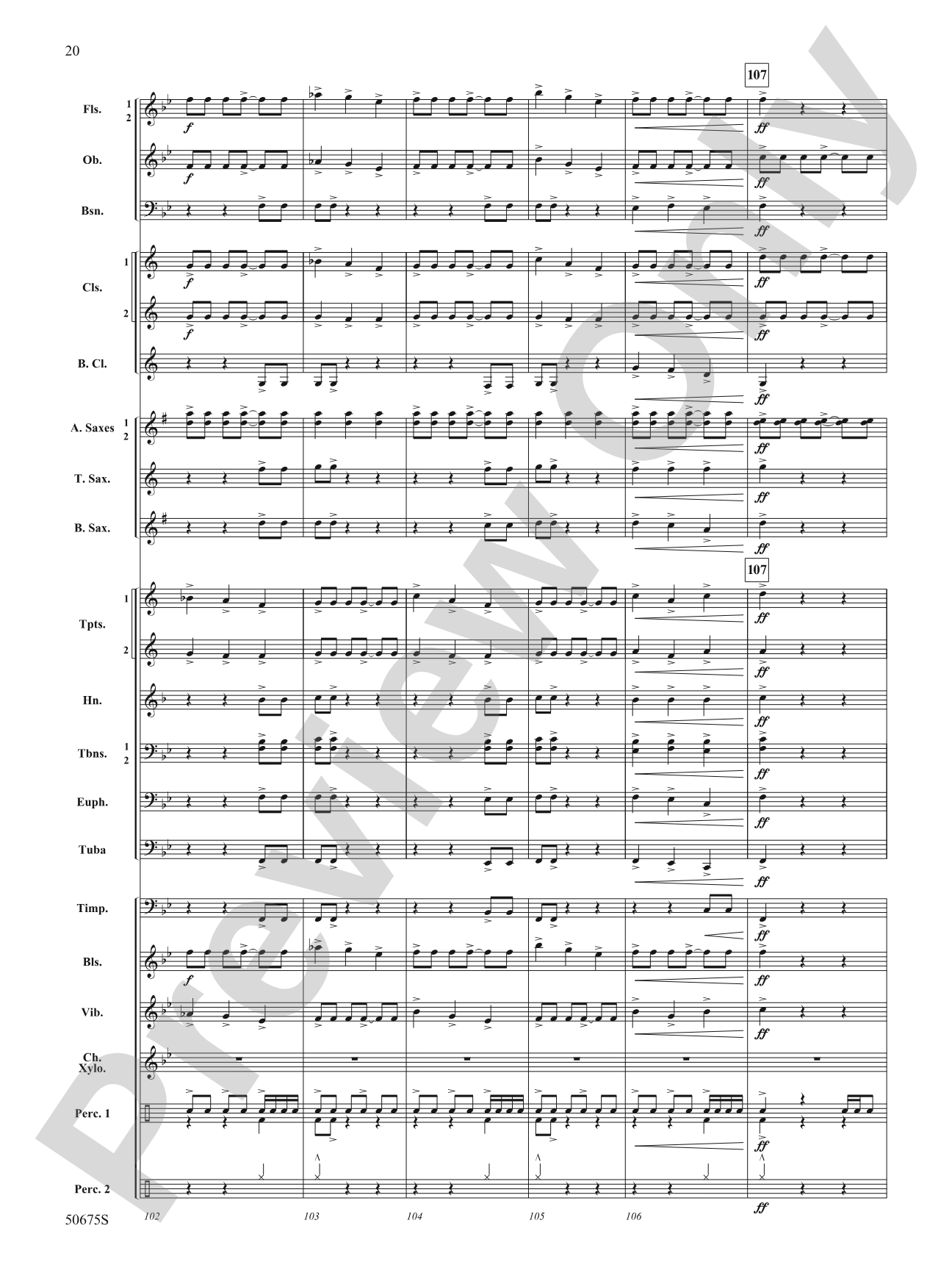 Emblazoned: Concert Band Conductor Score & Parts