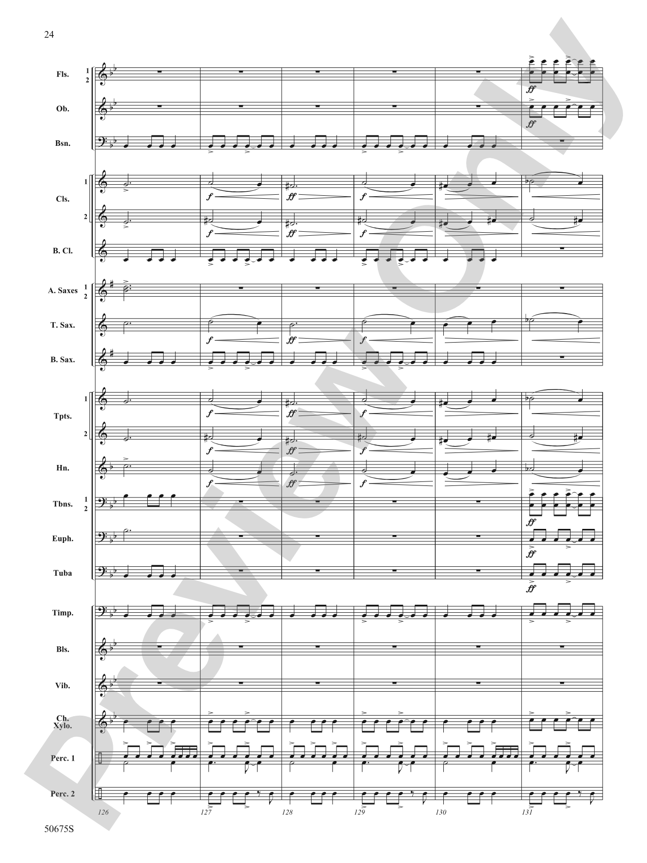 Emblazoned: Concert Band Conductor Score & Parts