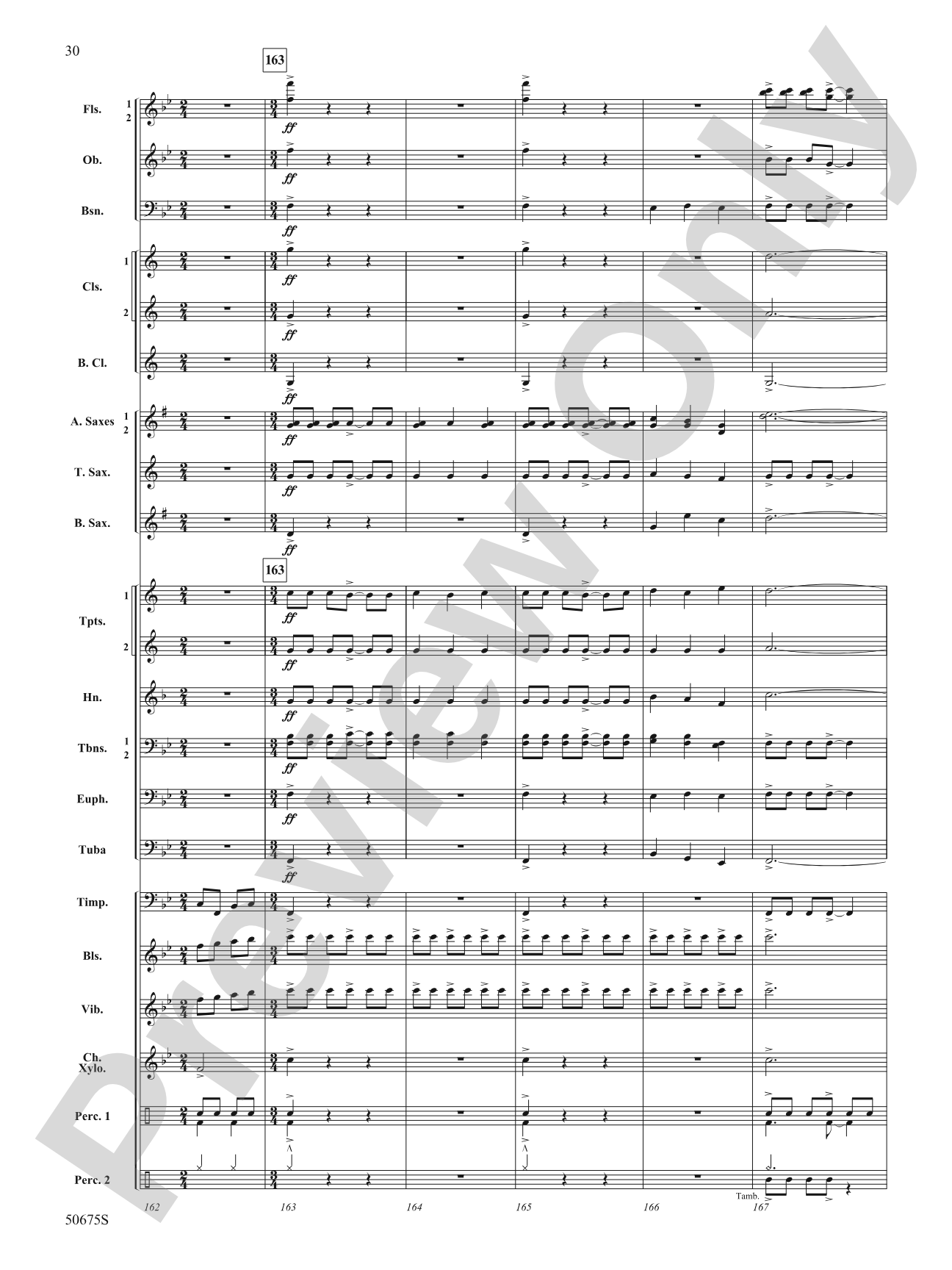 Emblazoned: Concert Band Conductor Score & Parts