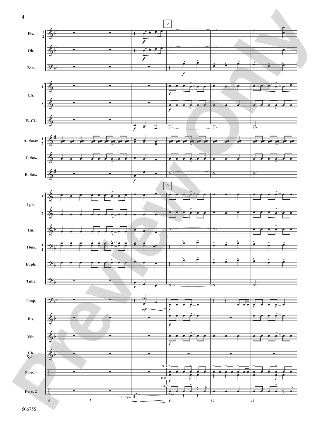Emblazoned: Concert Band Conductor Score & Parts