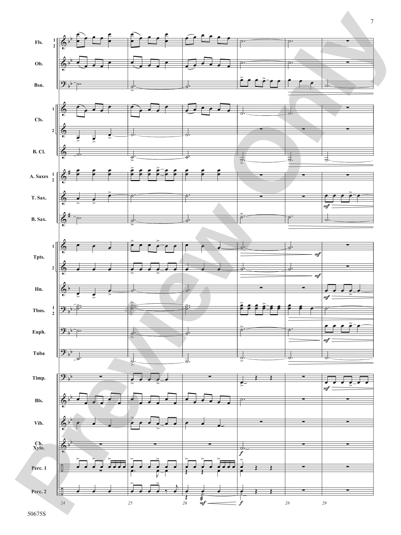 Emblazoned: Concert Band Conductor Score & Parts
