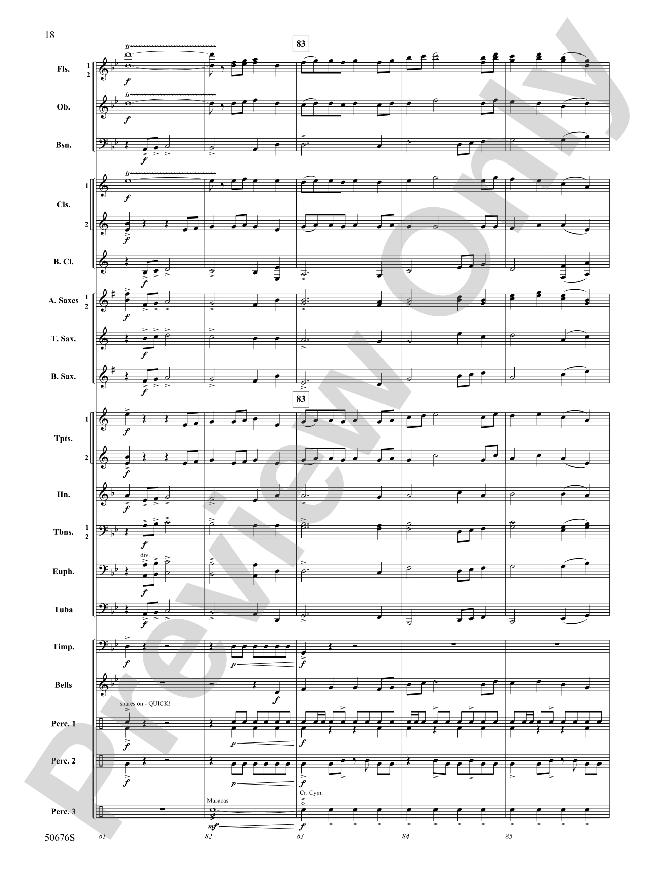Struck by the Ree: Concert Band Conductor Score & Parts