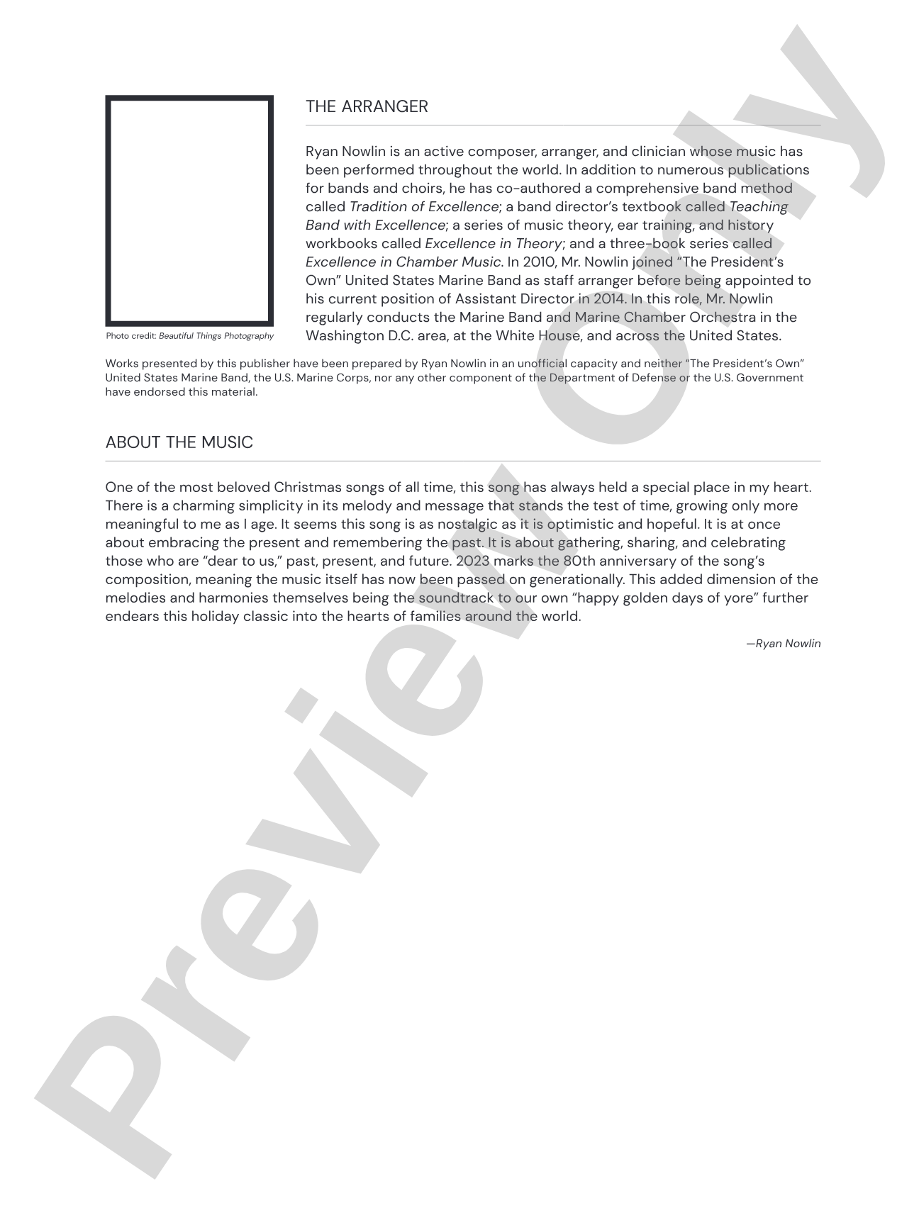 Have Yourself a Merry Little Christmas: Concert Band Conductor Score & Parts