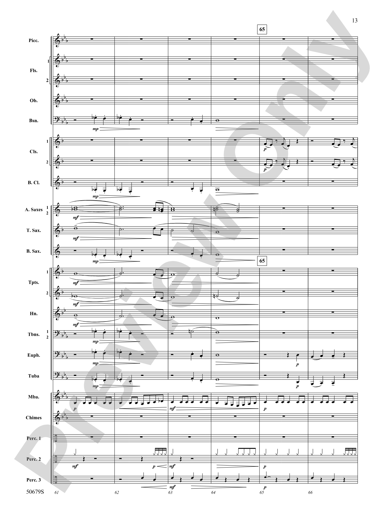 Three Minutes to Midnight: Concert Band Conductor Score & Parts