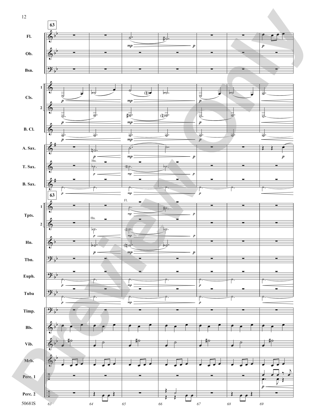 Primeval Dance: Concert Band Conductor Score & Parts