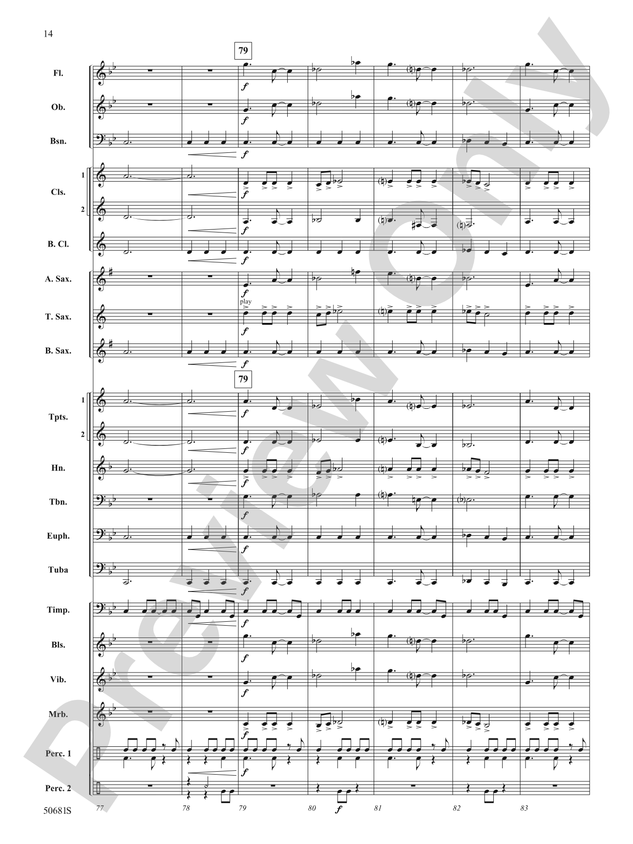 Primeval Dance: Concert Band Conductor Score & Parts