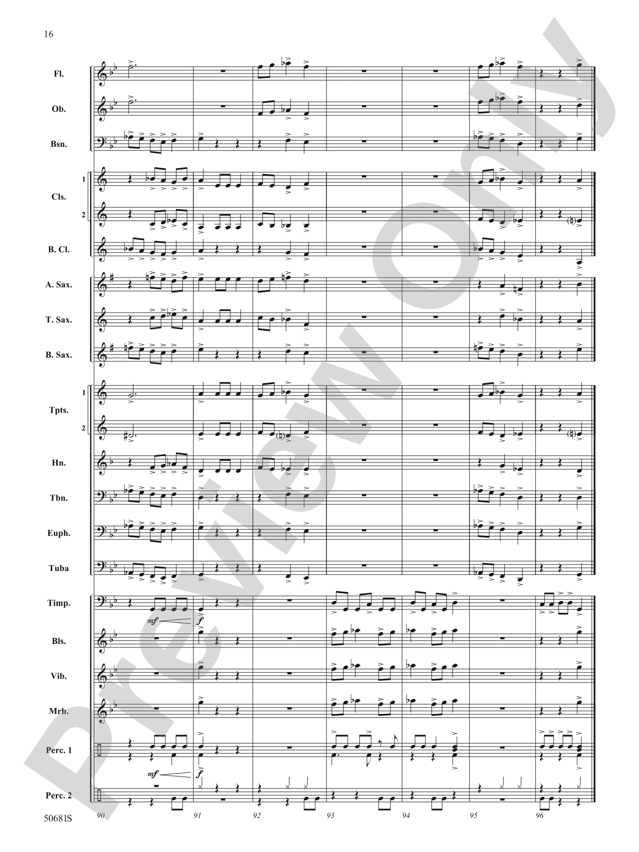 Primeval Dance: Concert Band Conductor Score & Parts