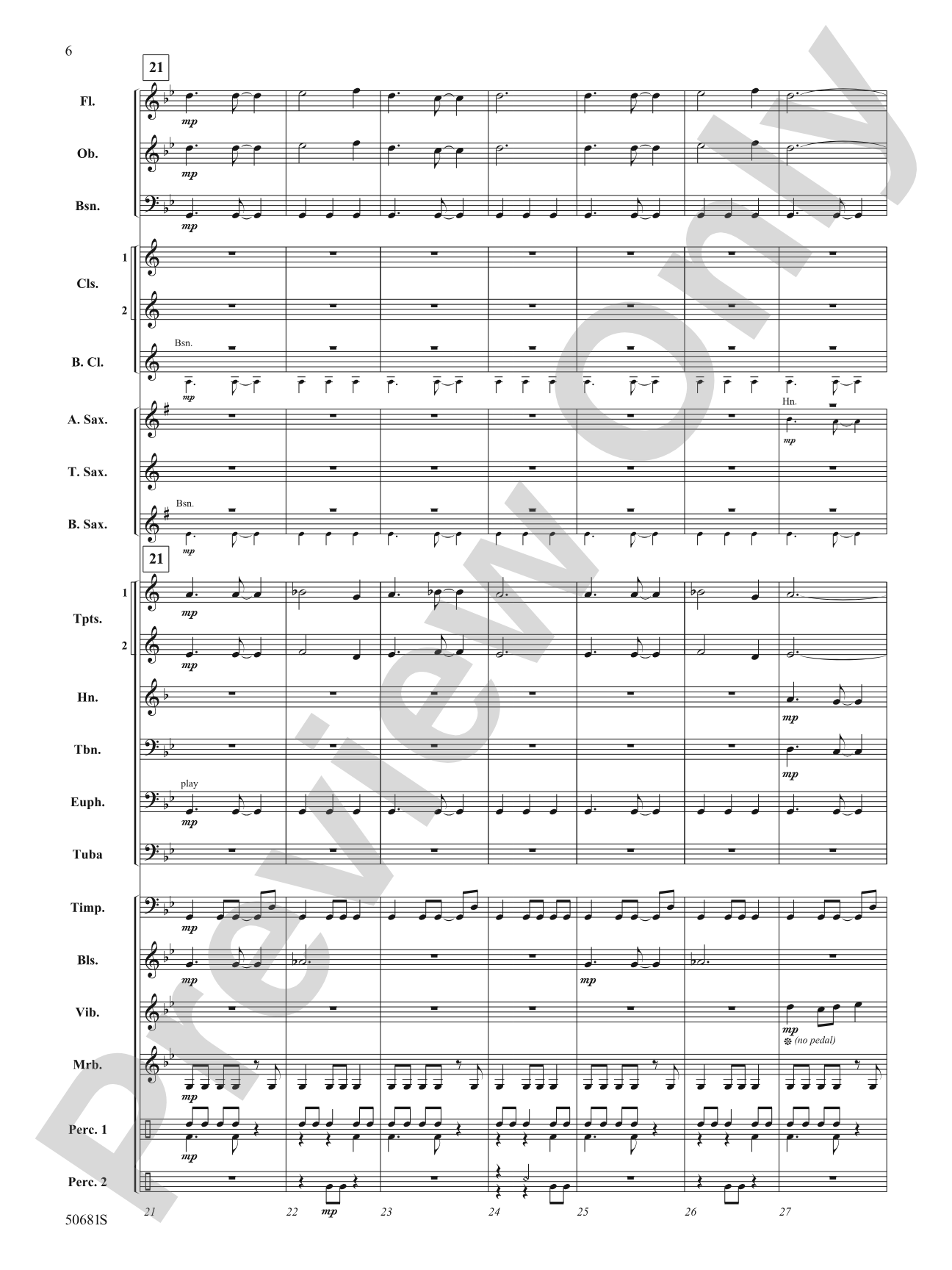 Primeval Dance: Concert Band Conductor Score & Parts