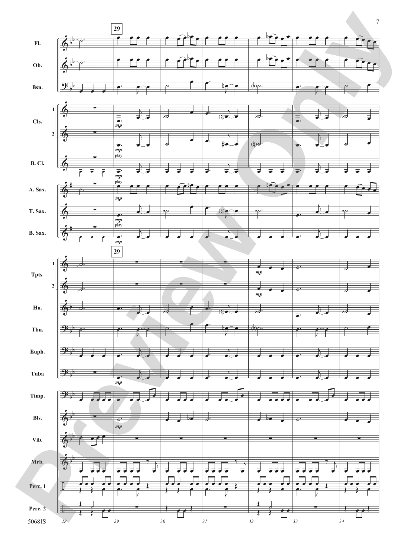 Primeval Dance: Concert Band Conductor Score & Parts
