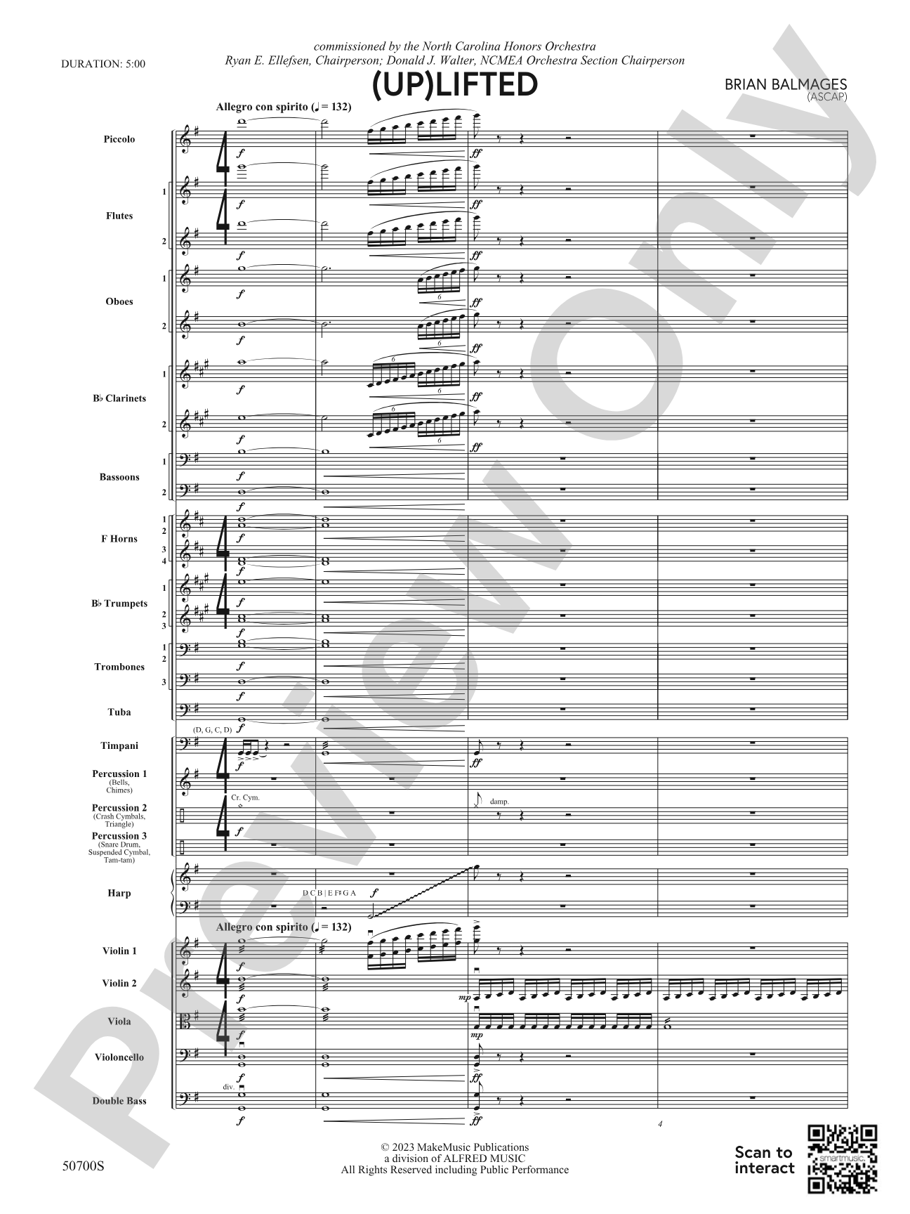 (Up)Lifted: Full Orchestra Conductor Score & Parts