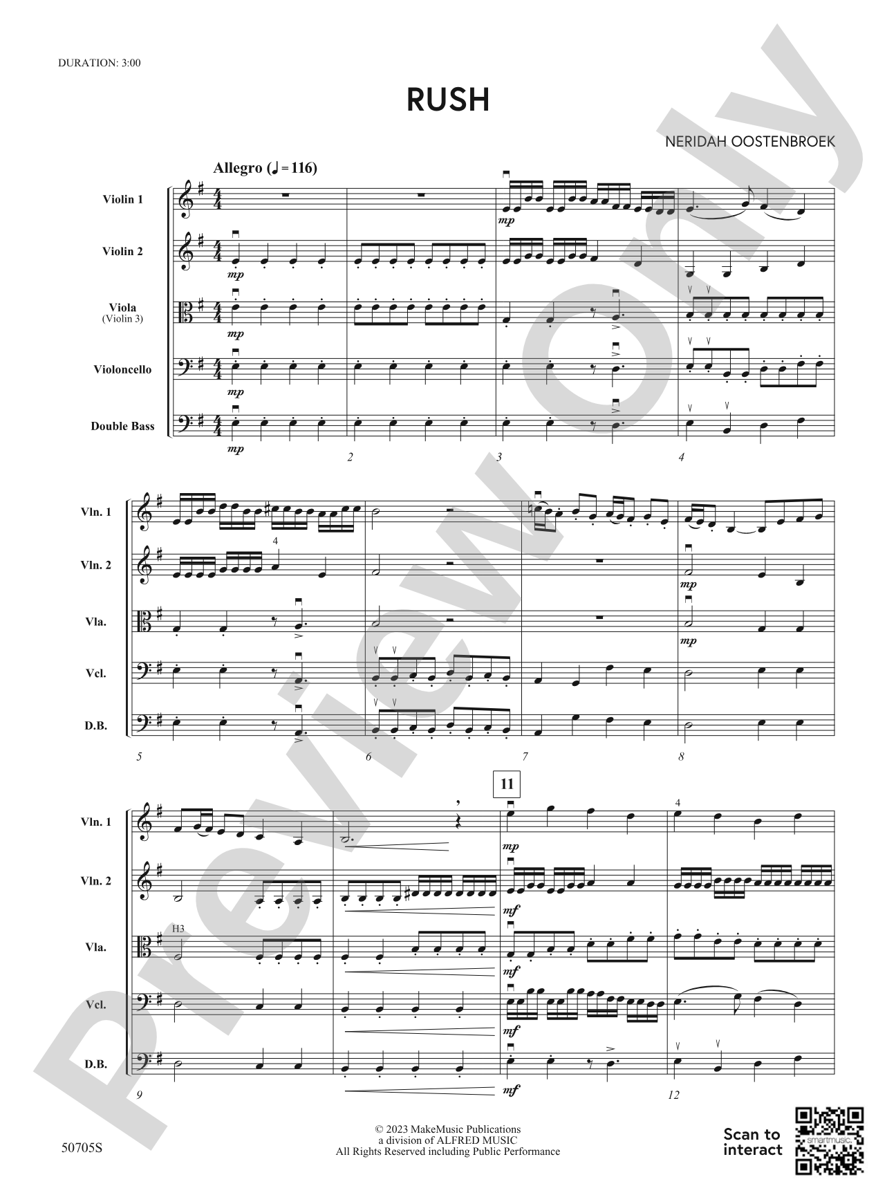 Rush: String Orchestra Conductor Score & Parts
