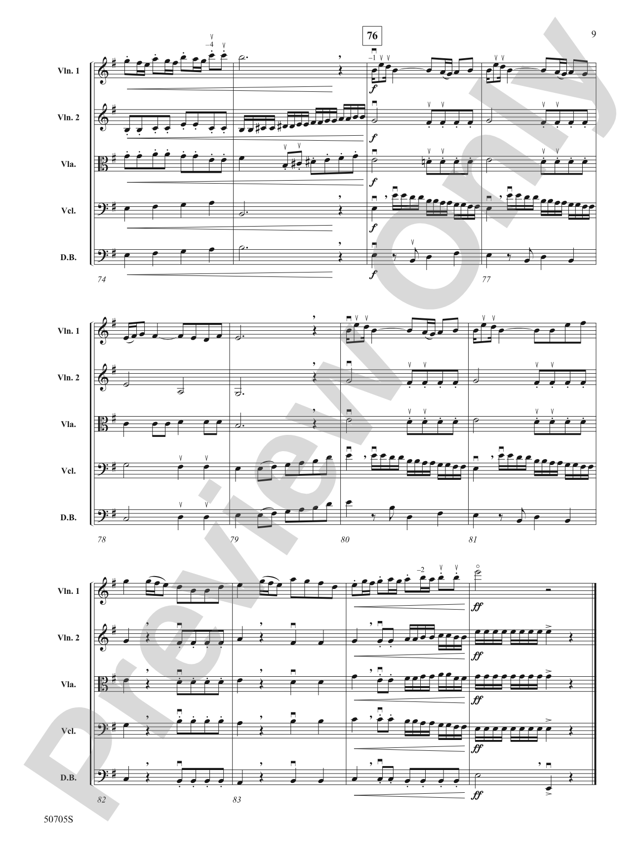 Rush: String Orchestra Conductor Score & Parts