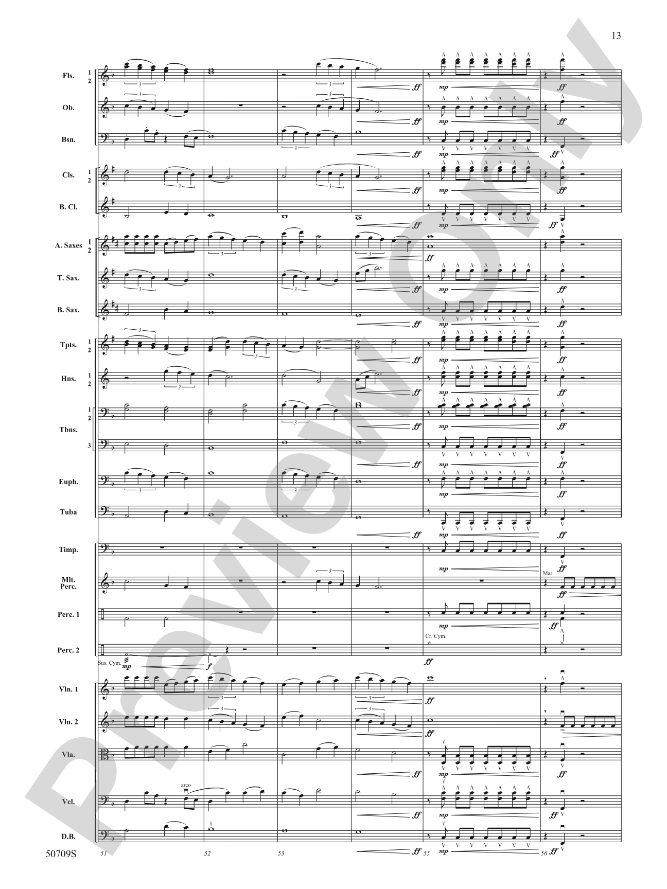 Opening Night: Full Orchestra Conductor Score & Parts