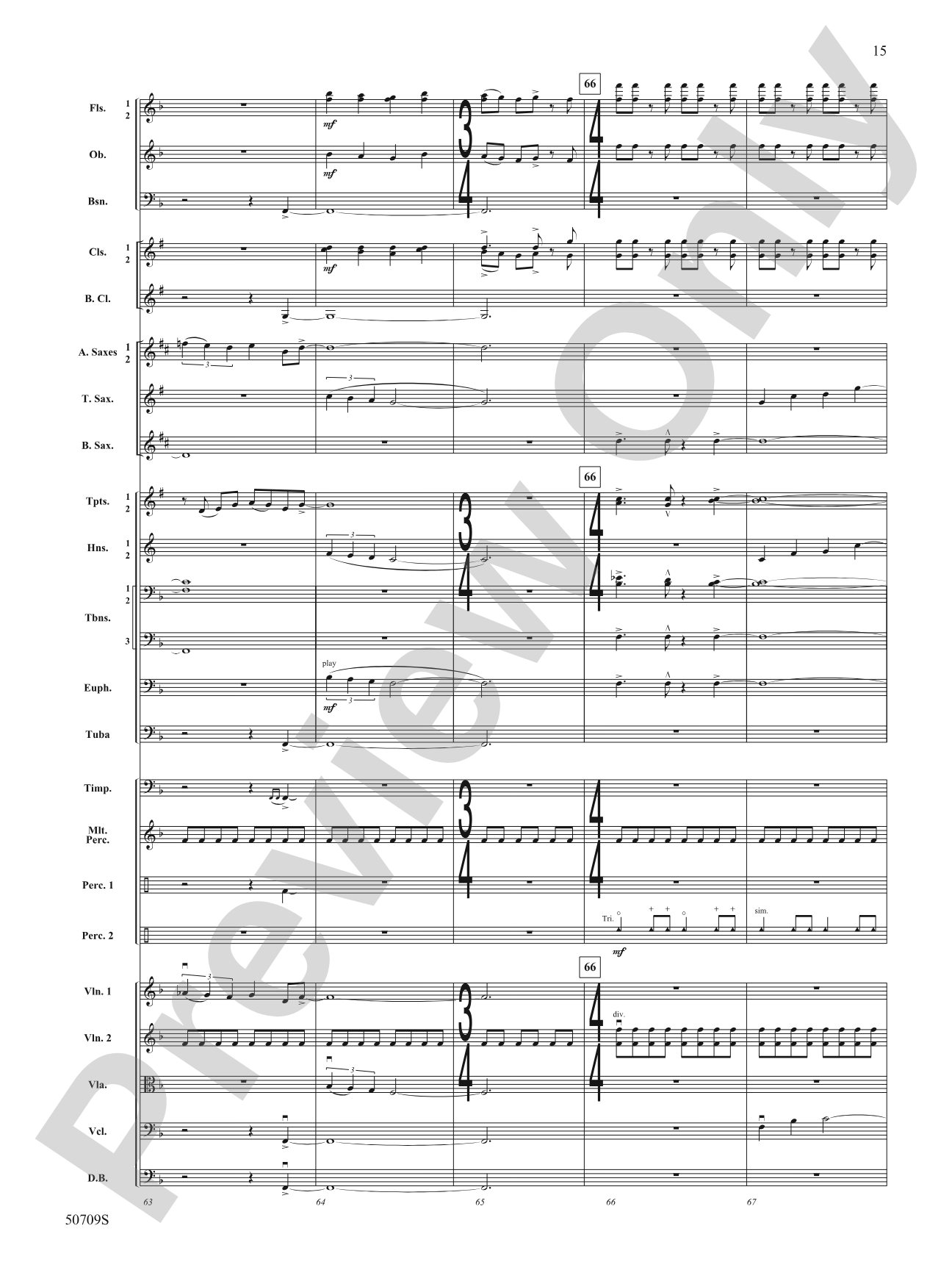 Opening Night: Full Orchestra Conductor Score & Parts