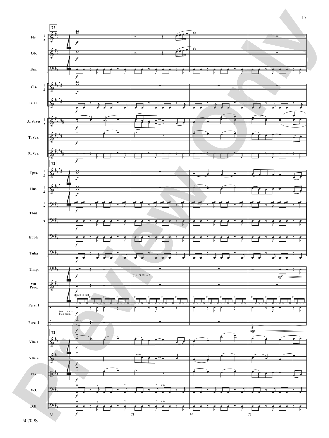 Opening Night: Full Orchestra Conductor Score & Parts