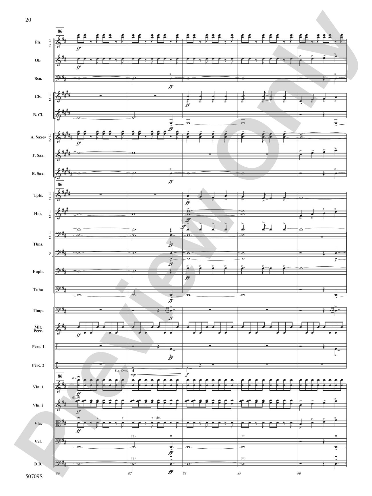 Opening Night: Full Orchestra Conductor Score & Parts