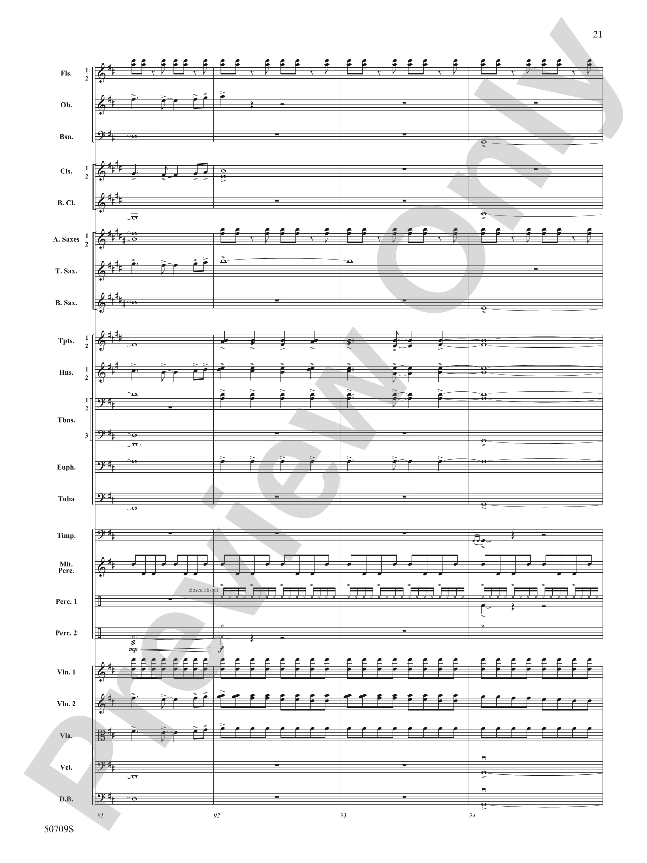 Opening Night: Full Orchestra Conductor Score & Parts