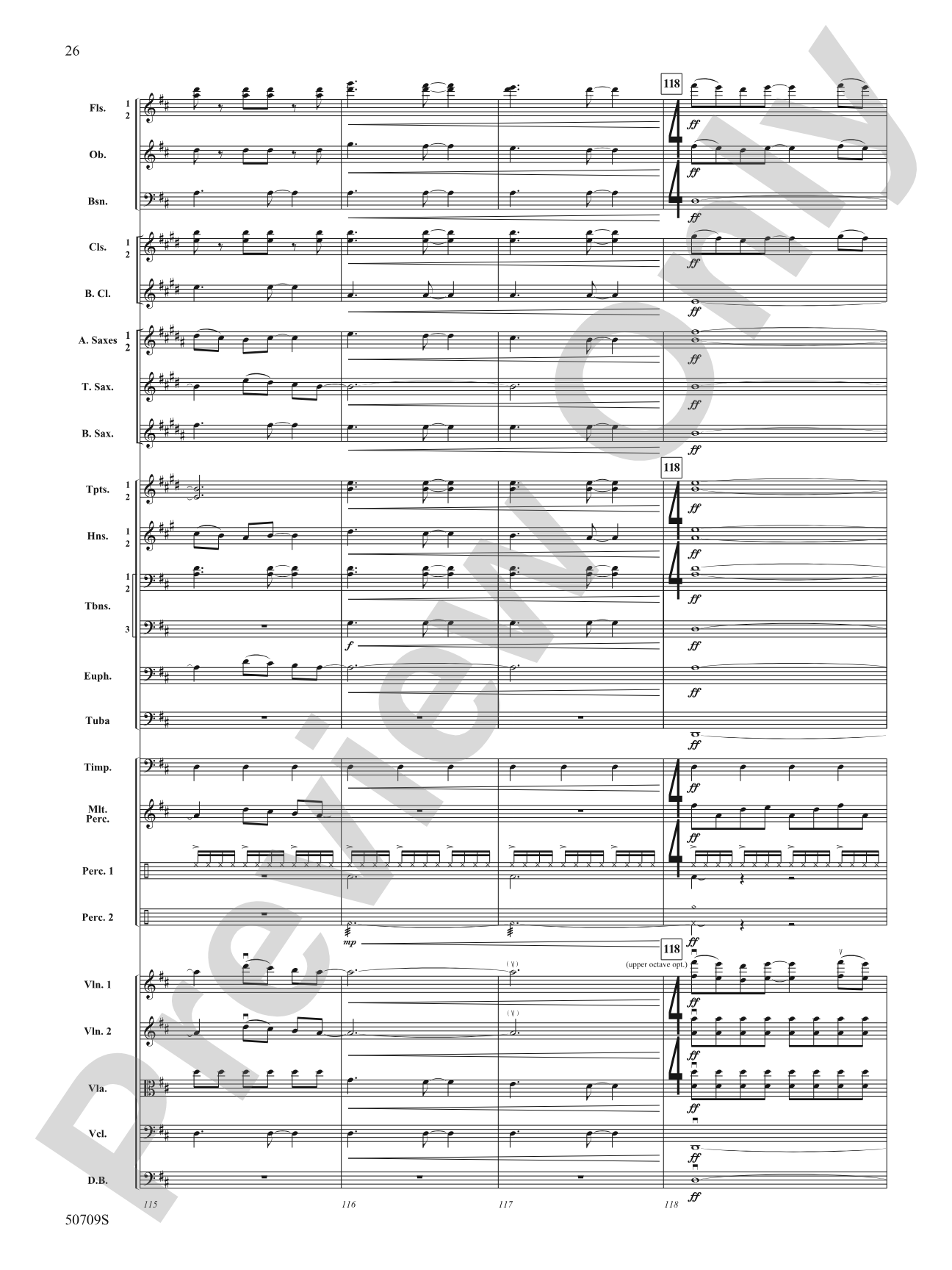 Opening Night: Full Orchestra Conductor Score & Parts