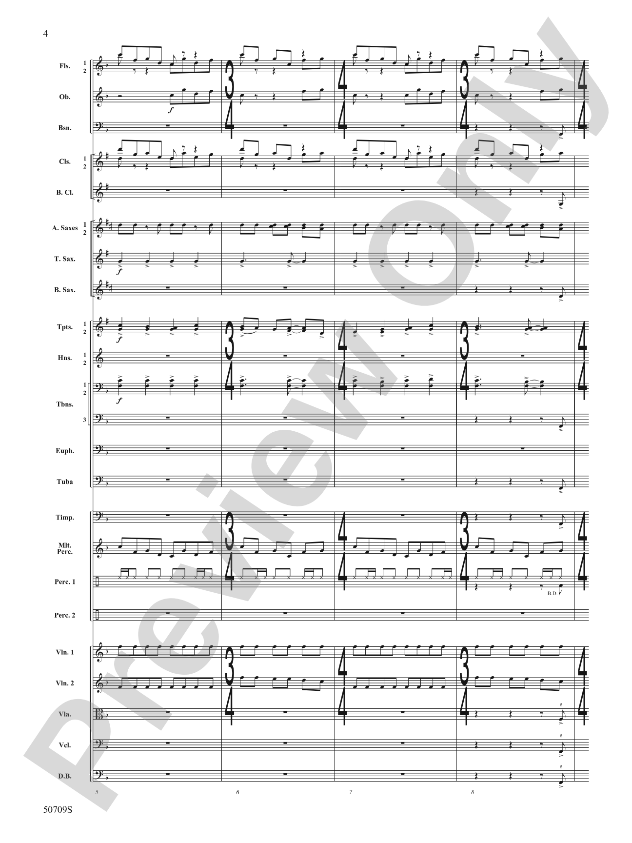 Opening Night: Full Orchestra Conductor Score & Parts