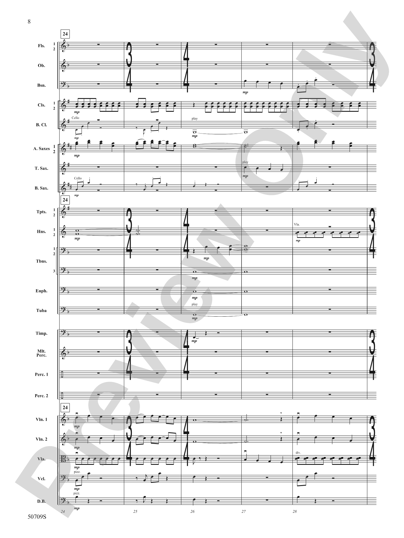 Opening Night: Full Orchestra Conductor Score & Parts