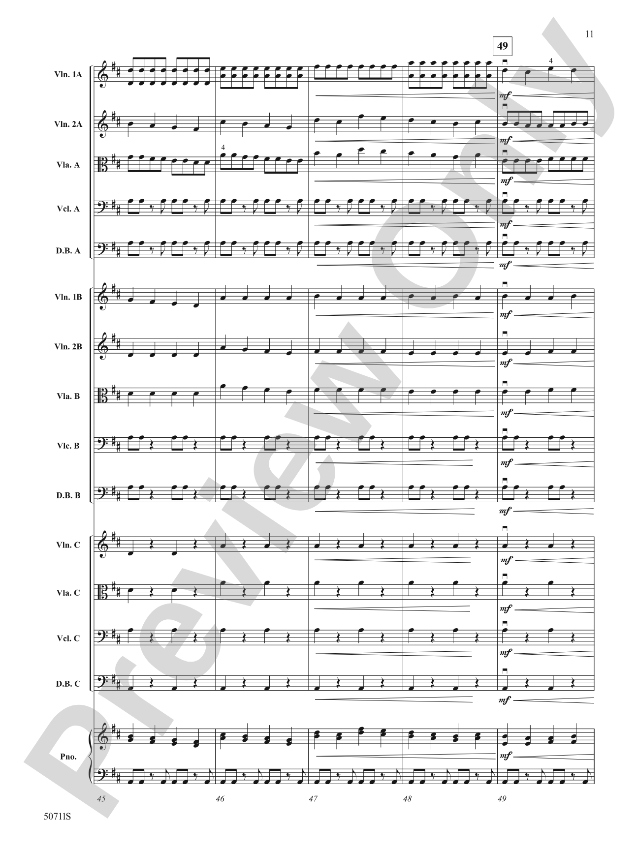 Golden Grove: String Orchestra Conductor Score & Parts