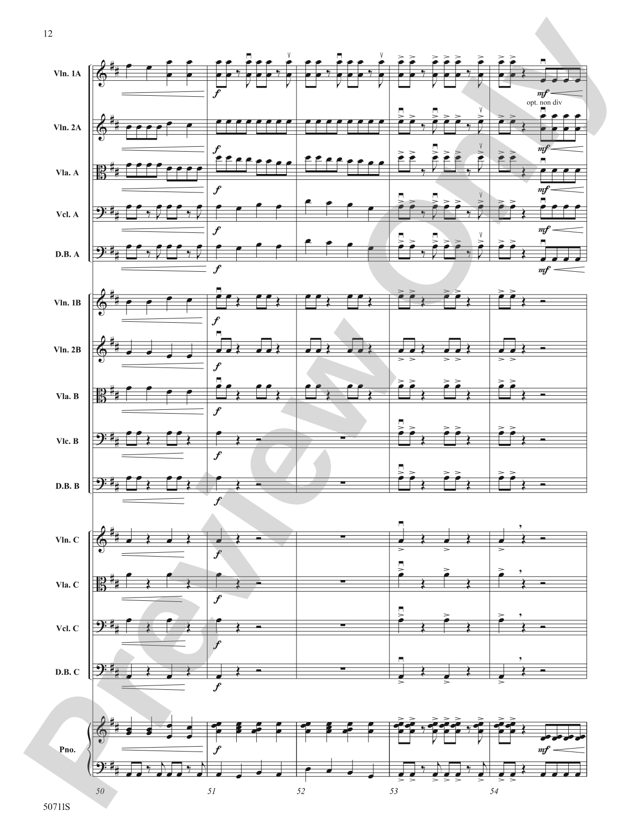 Golden Grove: String Orchestra Conductor Score & Parts