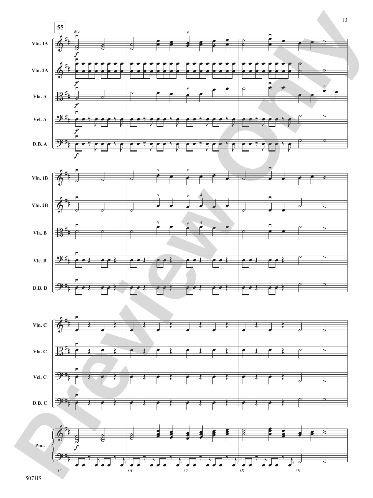 Golden Grove: String Orchestra Conductor Score & Parts